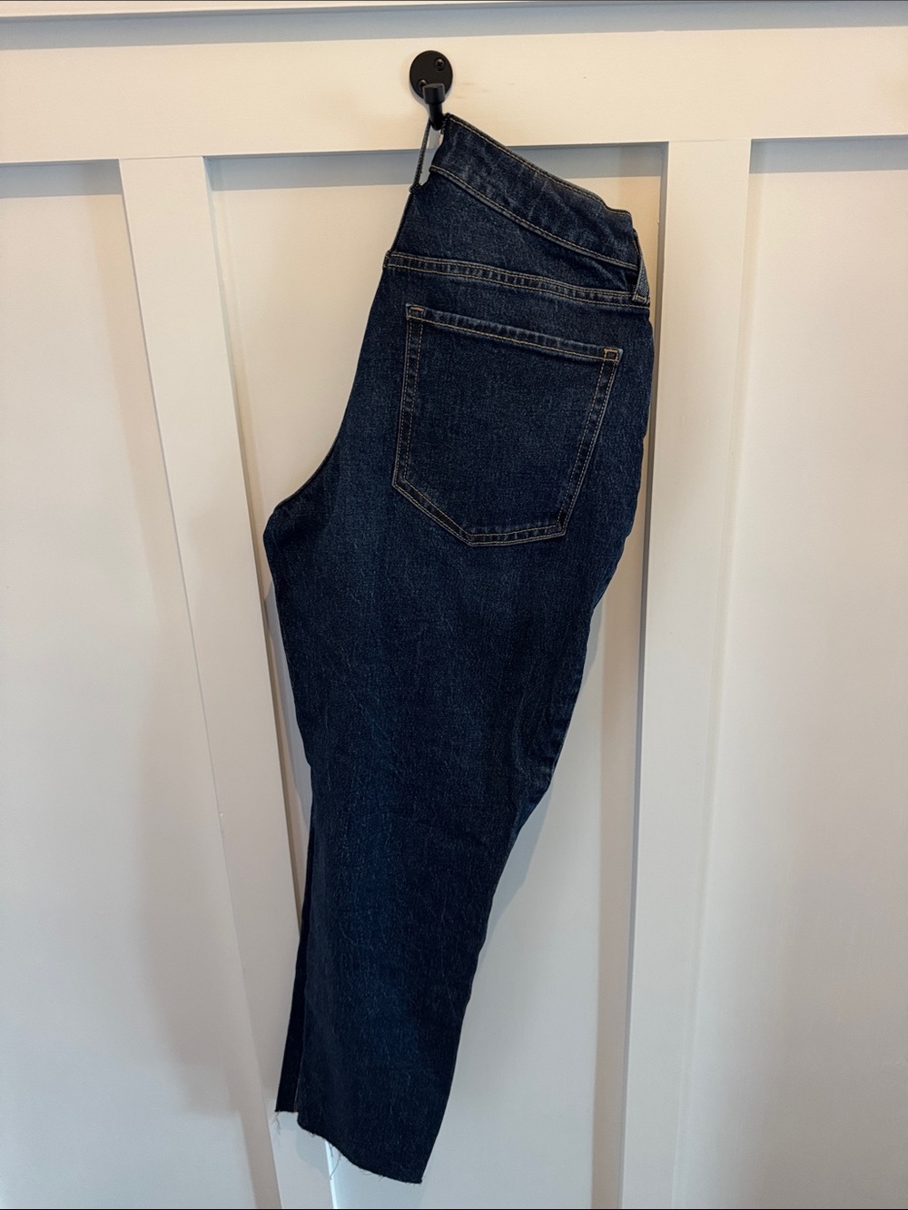 Old Navy Dark Blue Straight-Leg Women's Jeans